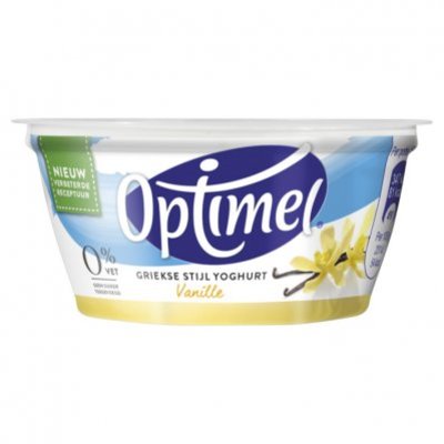 Optimel Magere Griekse stijl yoghurt vanille